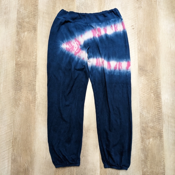 Sundry Navy Blue and Pink Tie dye Sweatpants - Picture 1 of 10